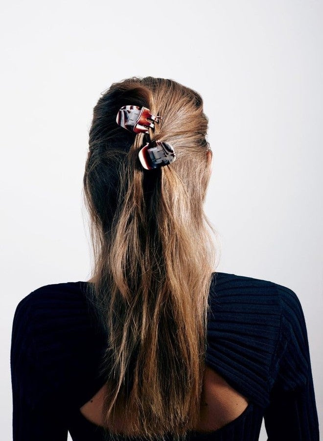 MACHETE Women Hair Clip Mini Claw Clip, 1.25 inch Hair Clamps Fashion Hair Accessories (Sea Shell Checker) - Image 3